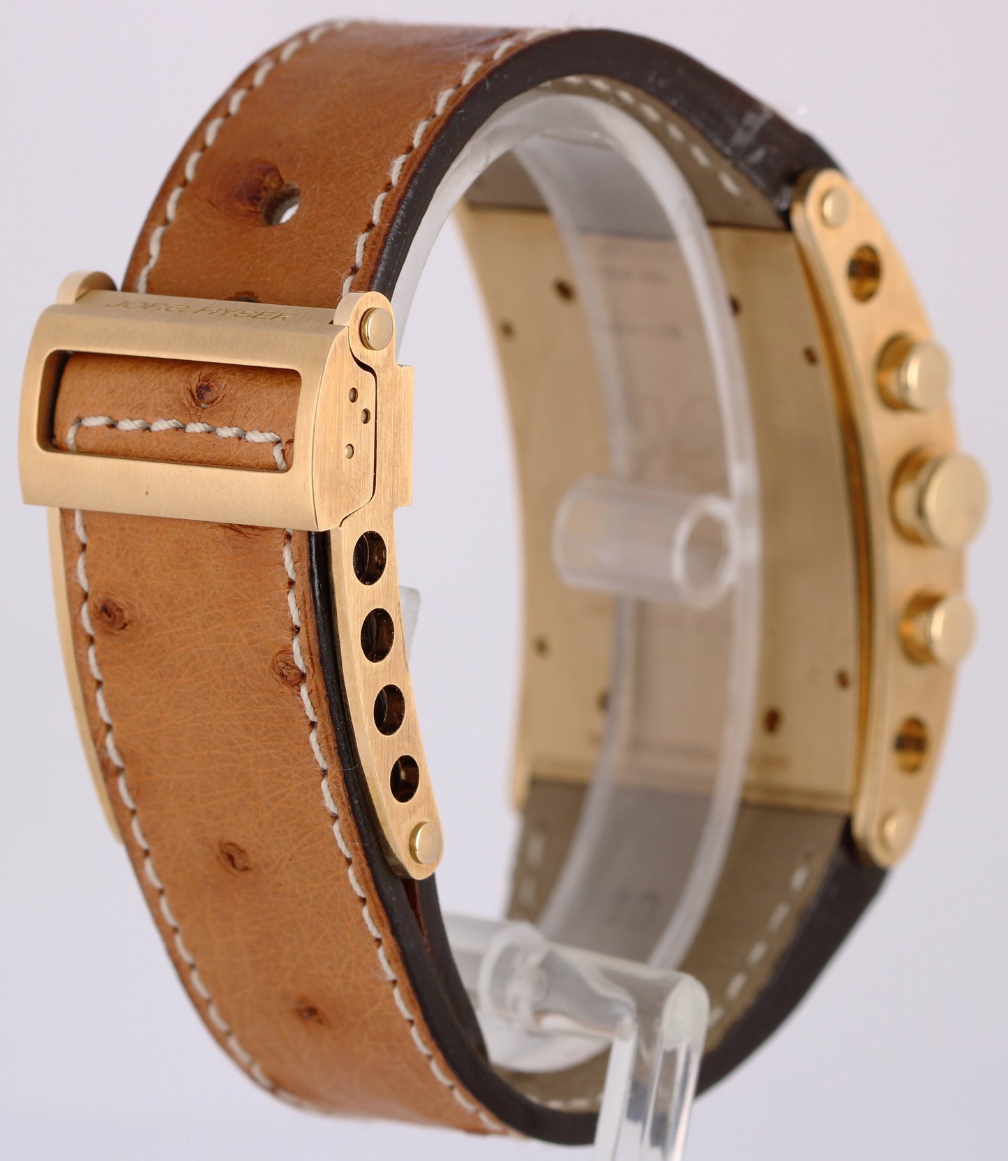 Jorg Hysek Kilada Rectangular Chronograph 18k Gold Copper 31mm S011 Watch BOX