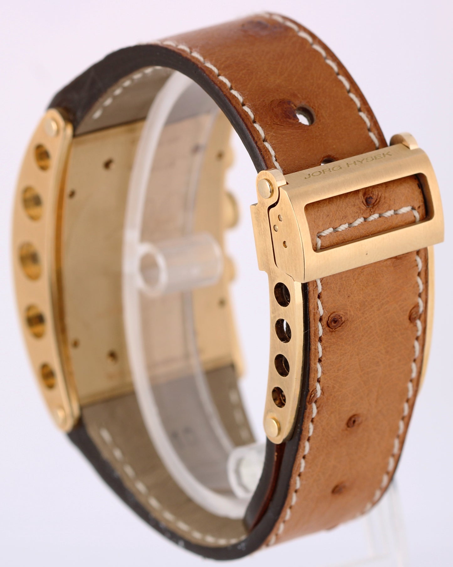 Jorg Hysek Kilada Rectangular Chronograph 18k Gold Copper 31mm S011 Watch BOX