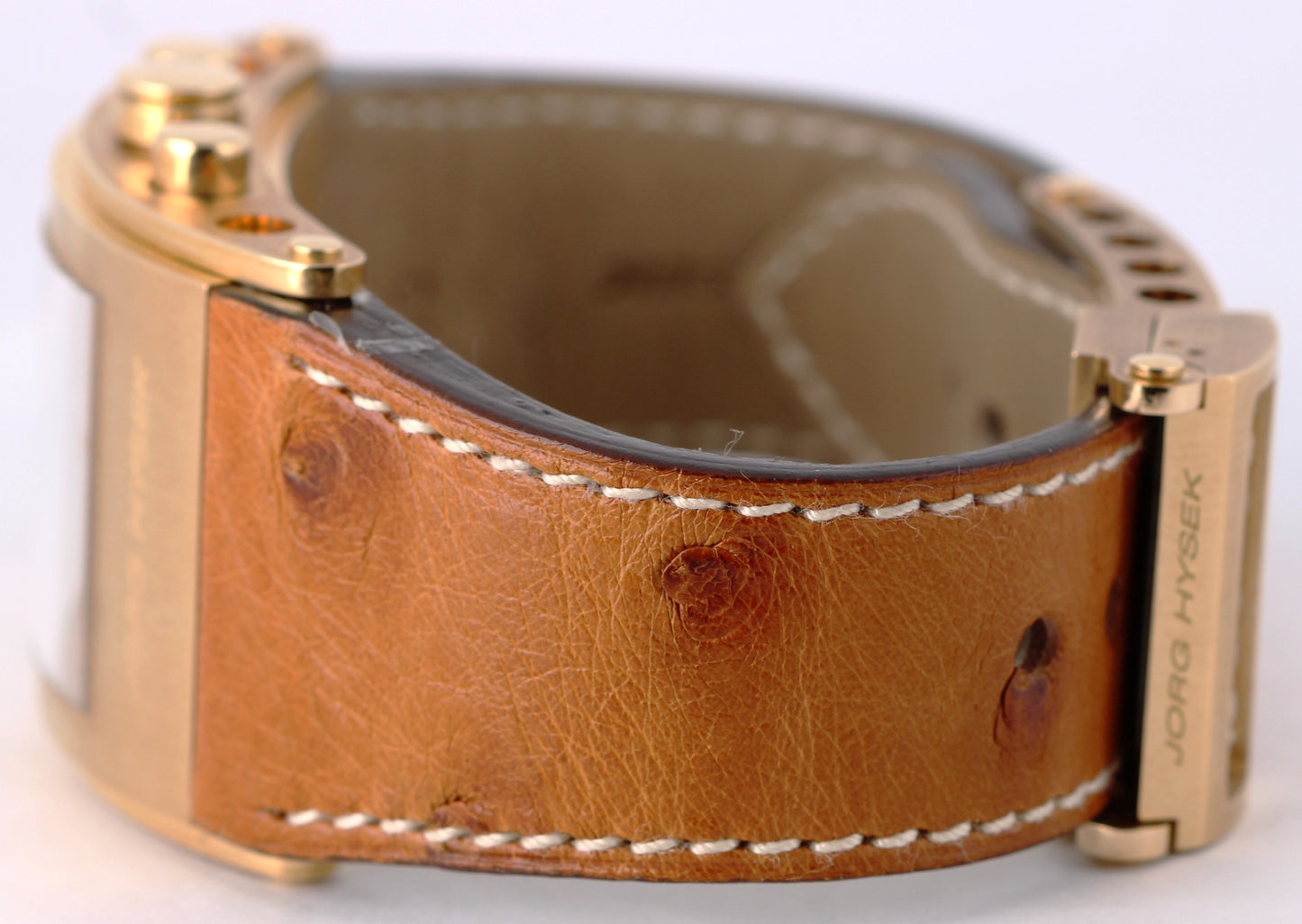 Jorg Hysek Kilada Rectangular Chronograph 18k Gold Copper 31mm S011 Watch BOX