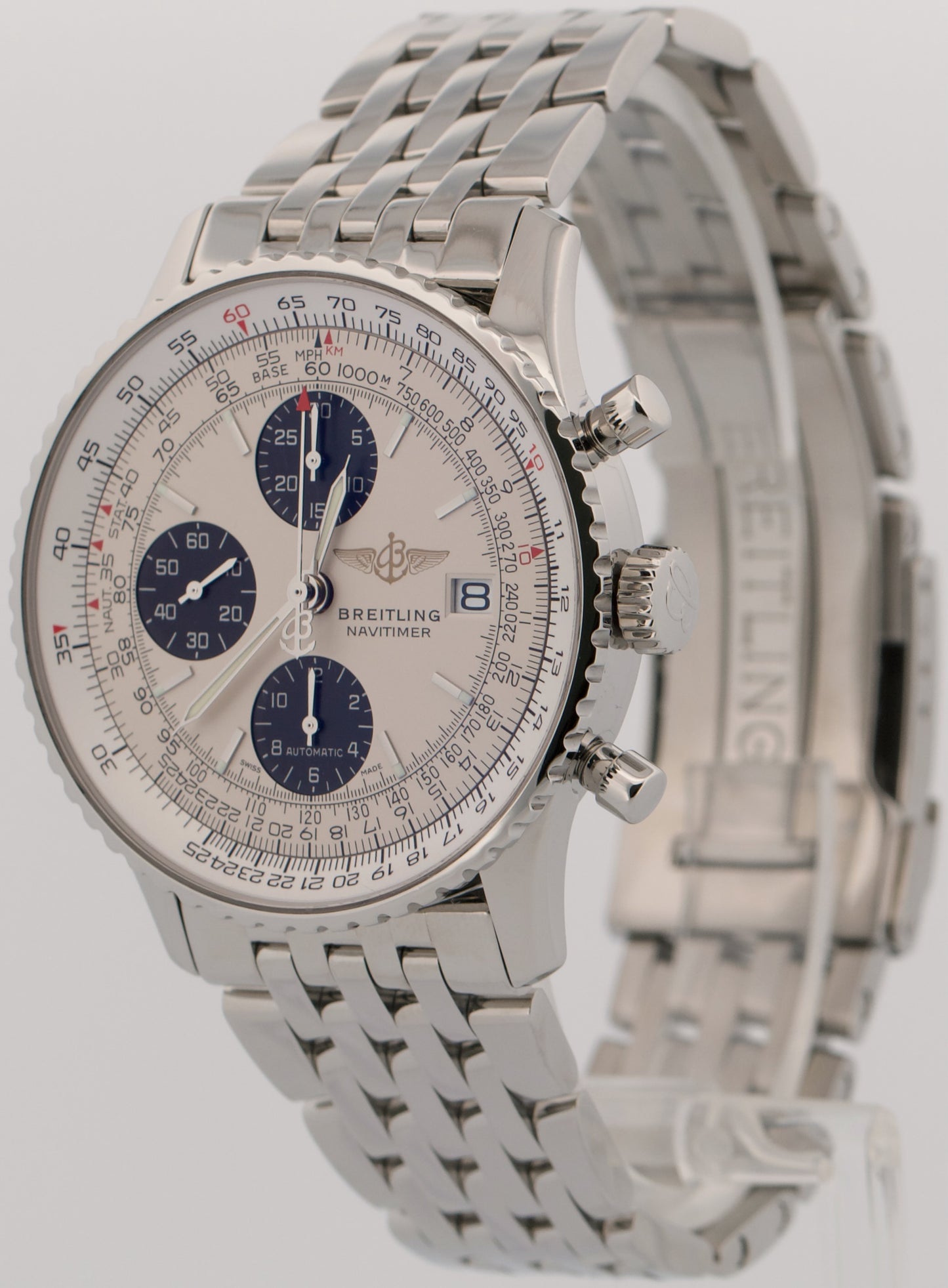 Breitling Navitimer Heritage IVORY Stainless Steel Automatic 41mm A13324 Watch