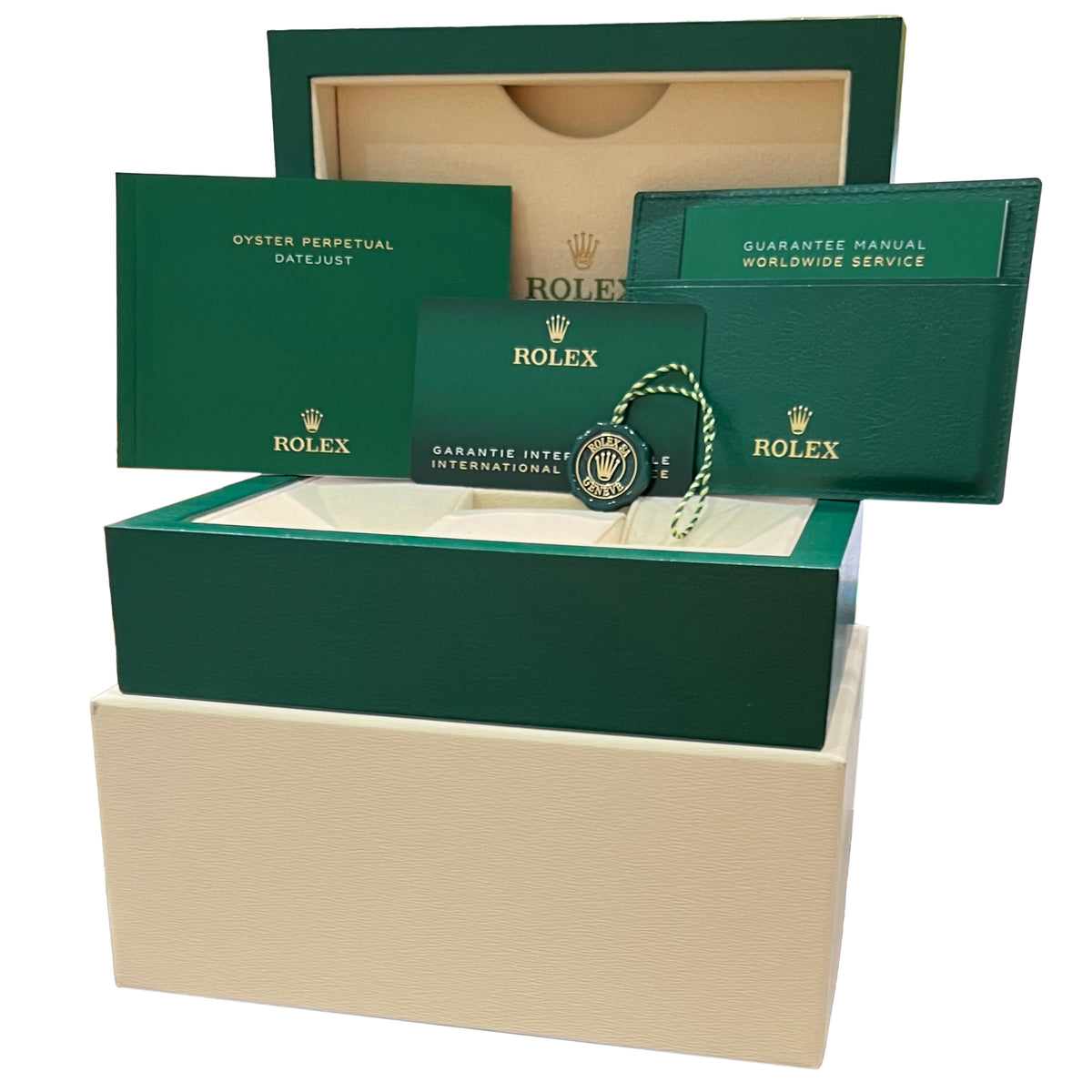 2022 Rolex DateJust 41 126334 Blue Motif Stainless Steel 41mm Watch Box Papers