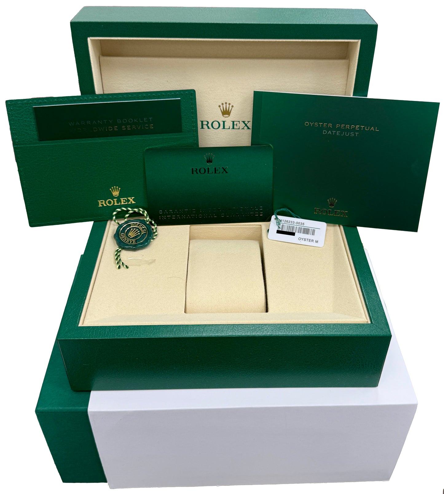 FEB 2026 PAPERS Rolex DateJust WIMBLEDON 36mm Steel 18K JUBILEE Watch 126233 BOX