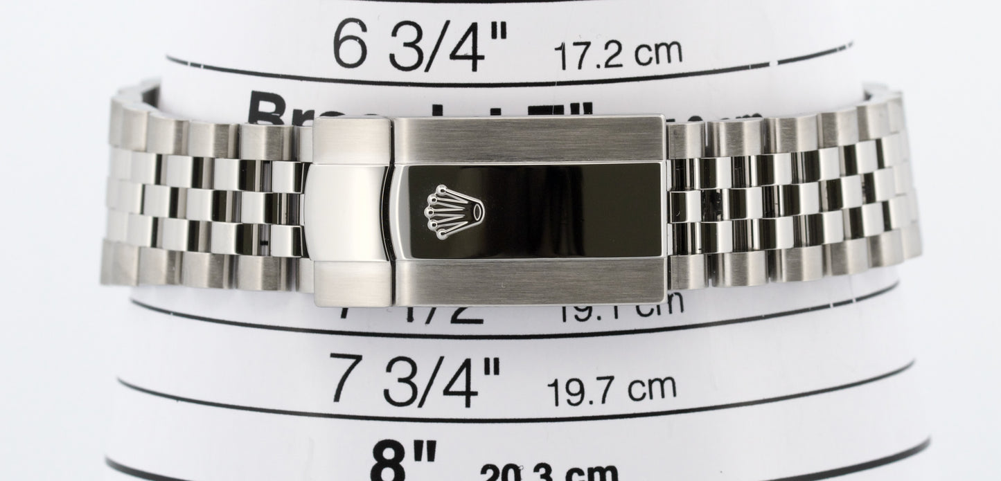 2022 PAPERS Rolex DateJust 41 RHODIUM 18K Gold Steel 41mm JUBILEE 126334 BOX
