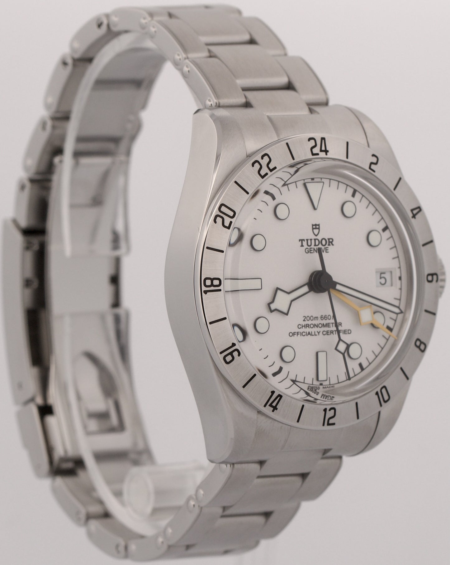 2025 PAPERS Tudor Black Bay Pro WHITE 39mm GMT Stainless Steel 79470 Watch BOX