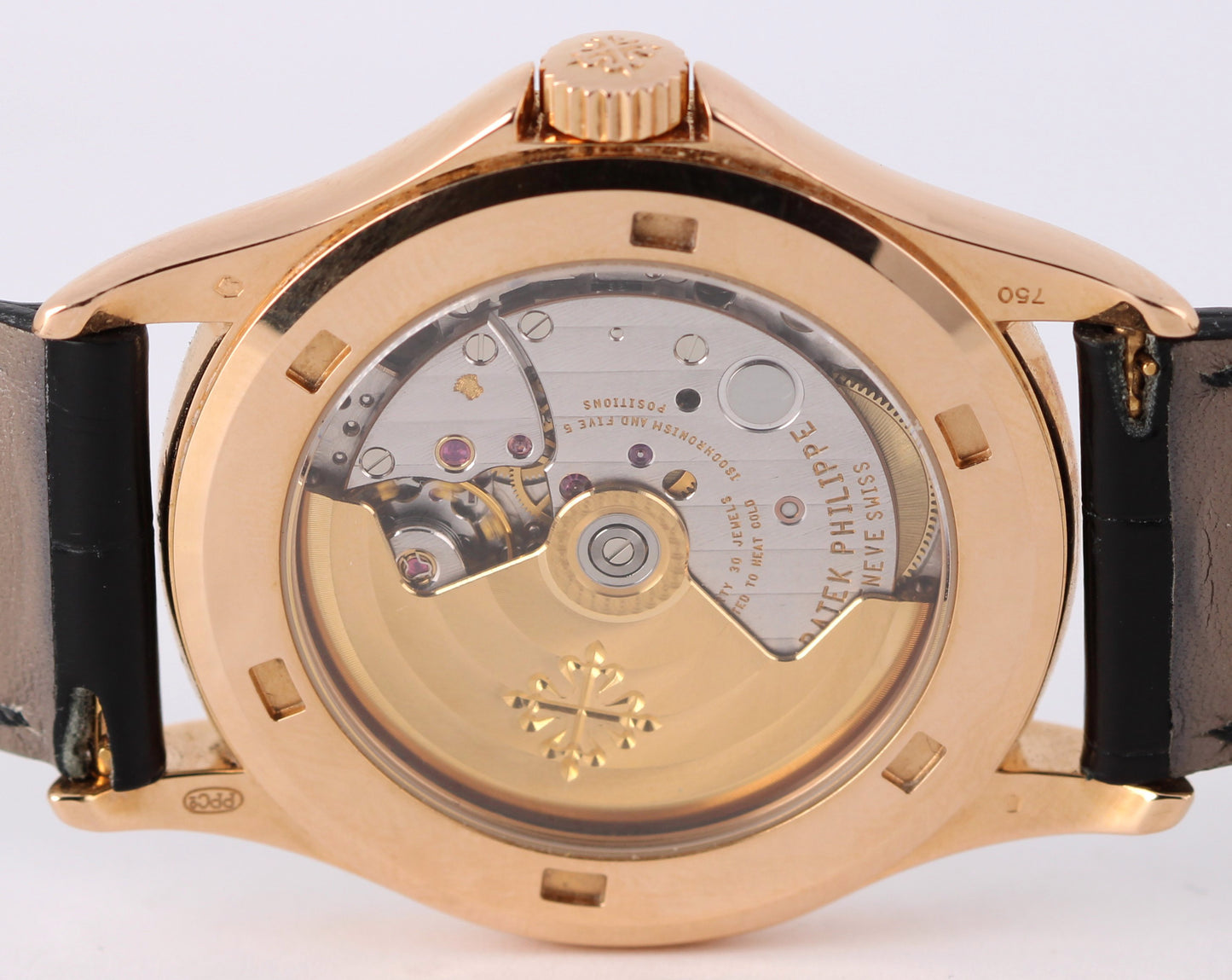 ARCHIVE PAPERS Patek Philippe Calatrava 18k Rose Gold White Roman 37mm 5117R BOX