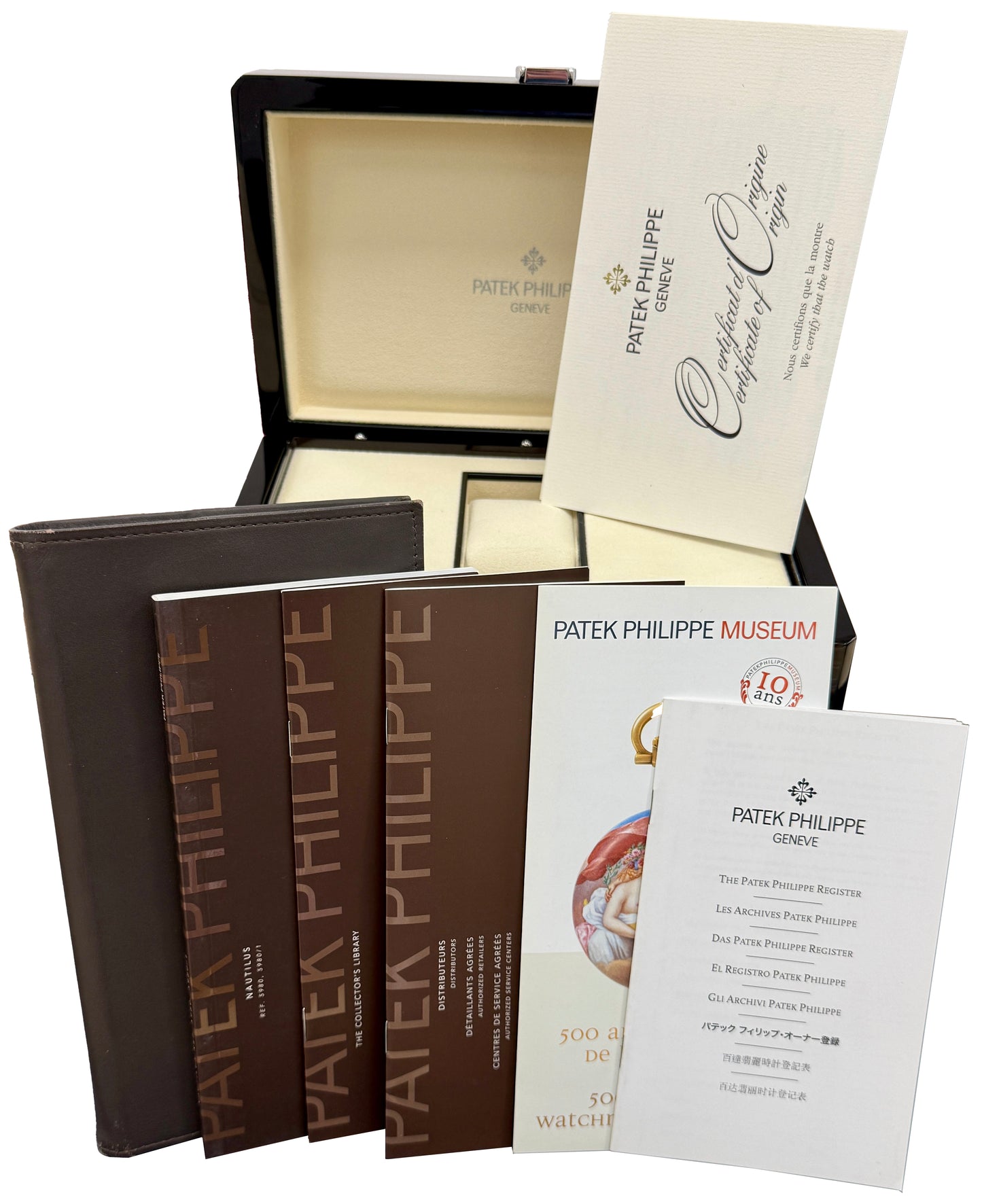 2011 PAPERS Patek Philippe Nautilus 40.5mm Black Steel Chronograph 5980/1A-001 BOX