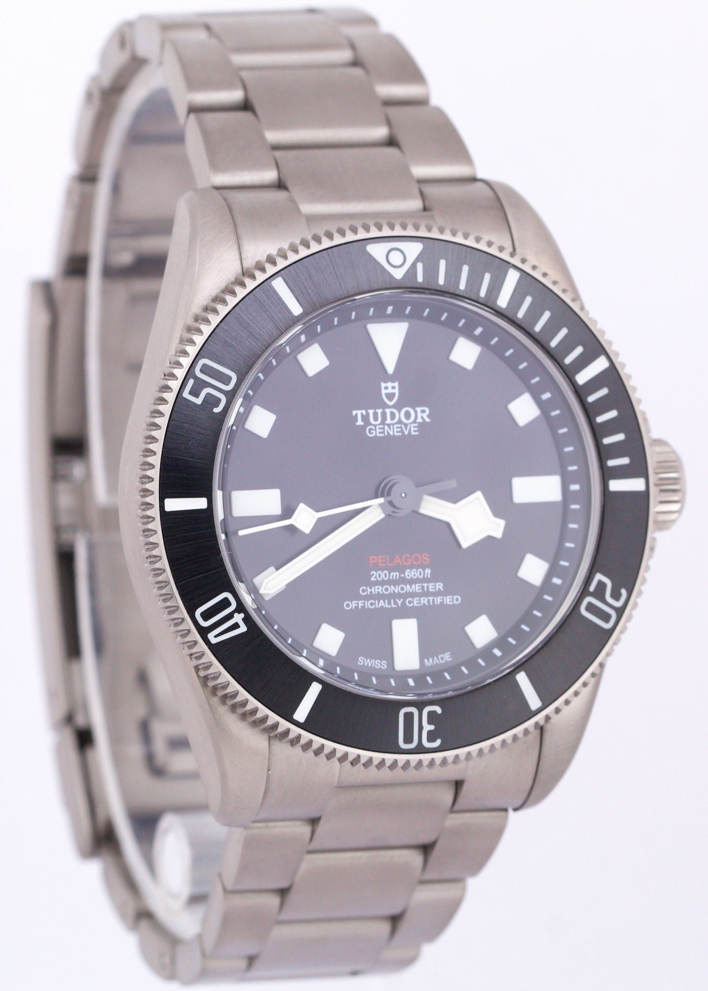 PAPERS Tudor Pelagos BLACK Titanium 39mm 25407 N Dive Rubber Watch BOX