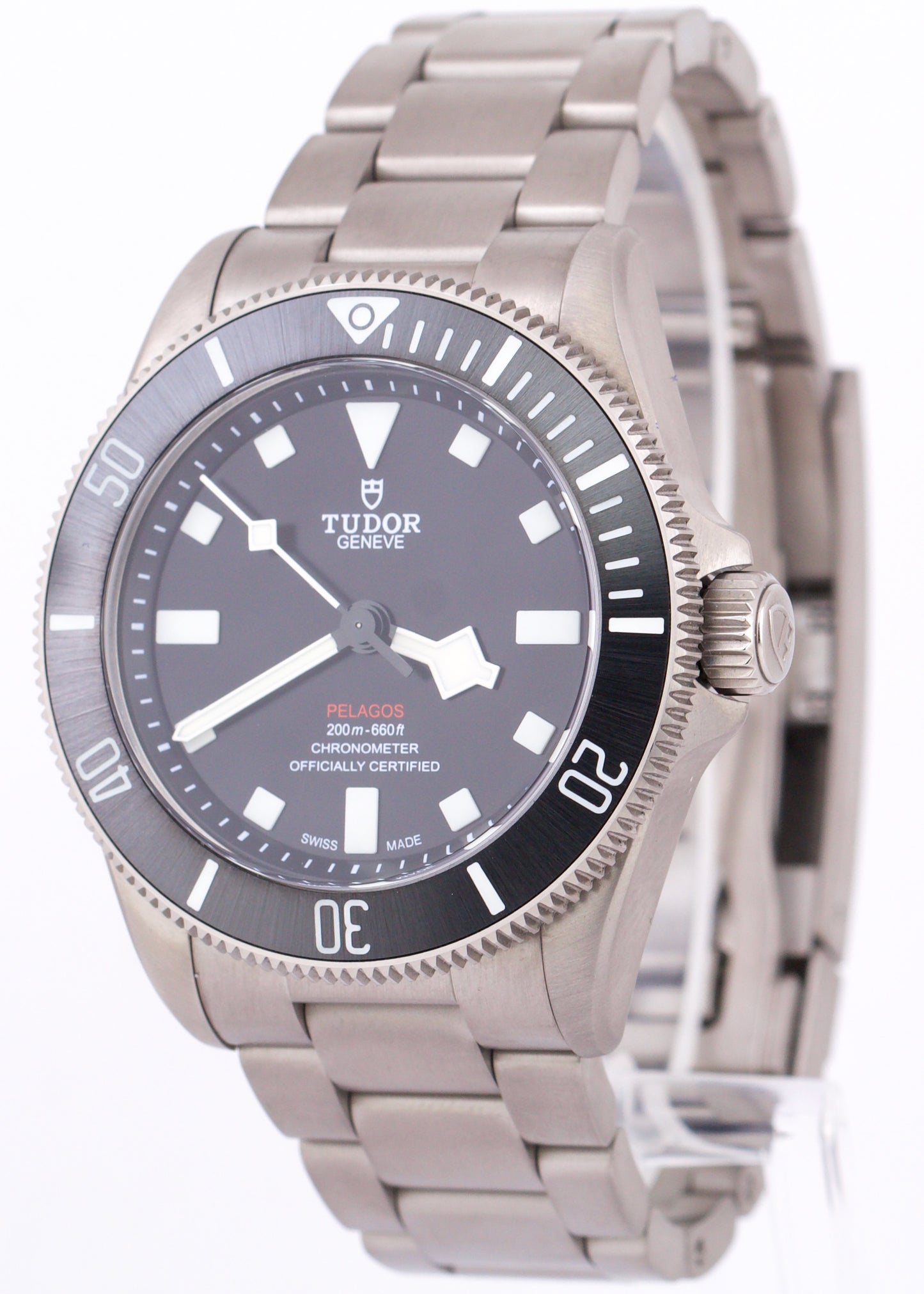 PAPERS Tudor Pelagos BLACK Titanium 39mm 25407 N Dive Rubber Watch BOX