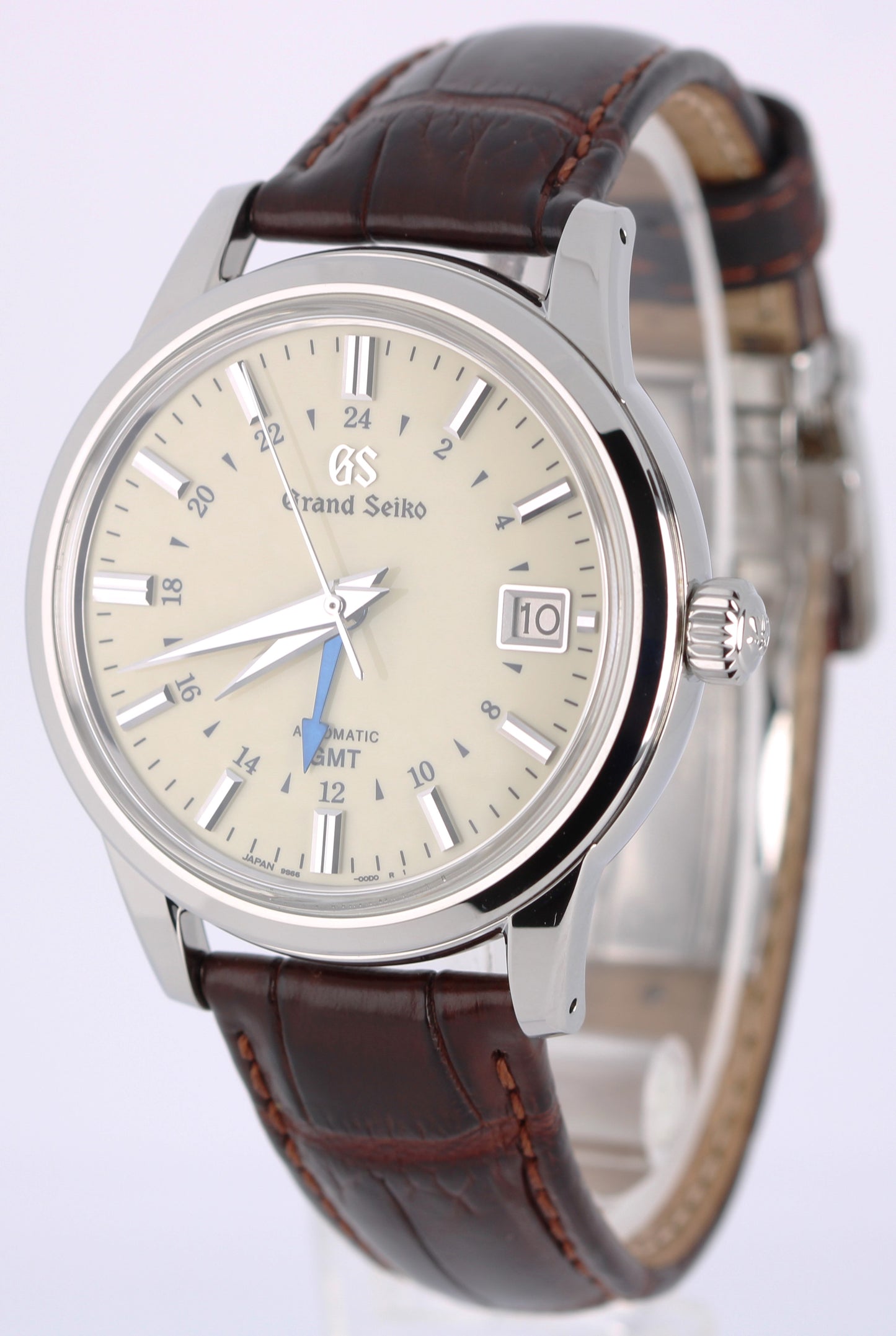 2023 PAPERS Grand Seiko Elegance GMT Steel Ivory 39.5mm SBGM221G Watch BOX