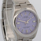 2025 PAPERS Rolex Oyster Perpetual LAVENDER PURPLE Steel 36mm Watch 126000 BOX