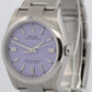 2025 PAPERS Rolex Oyster Perpetual LAVENDER PURPLE Steel 36mm Watch 126000 BOX