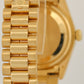 VINTAGE 1982 Rolex Day-Date President SILVER 36mm 18K Yellow Gold Fluted 18038
