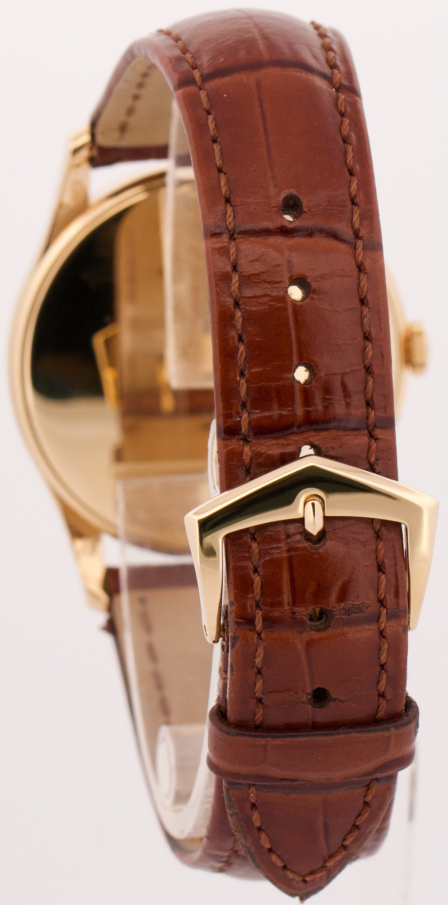 Patek Philippe Calatrava SILVER 18K Yellow Gold 37mm Automatic Watch 5196J
