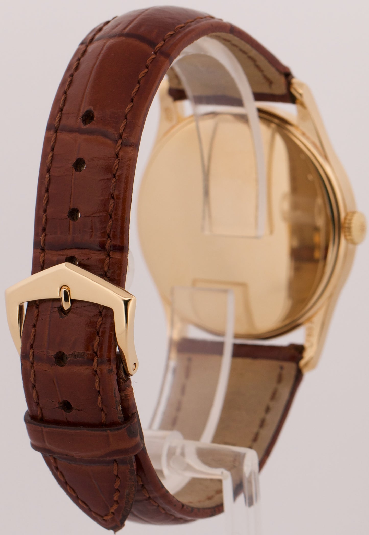 Patek Philippe Calatrava SILVER 18K Yellow Gold 37mm Automatic Watch 5196J
