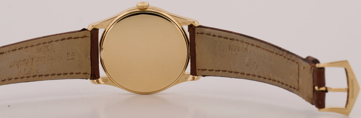 Patek Philippe Calatrava SILVER 18K Yellow Gold 37mm Automatic Watch 5196J