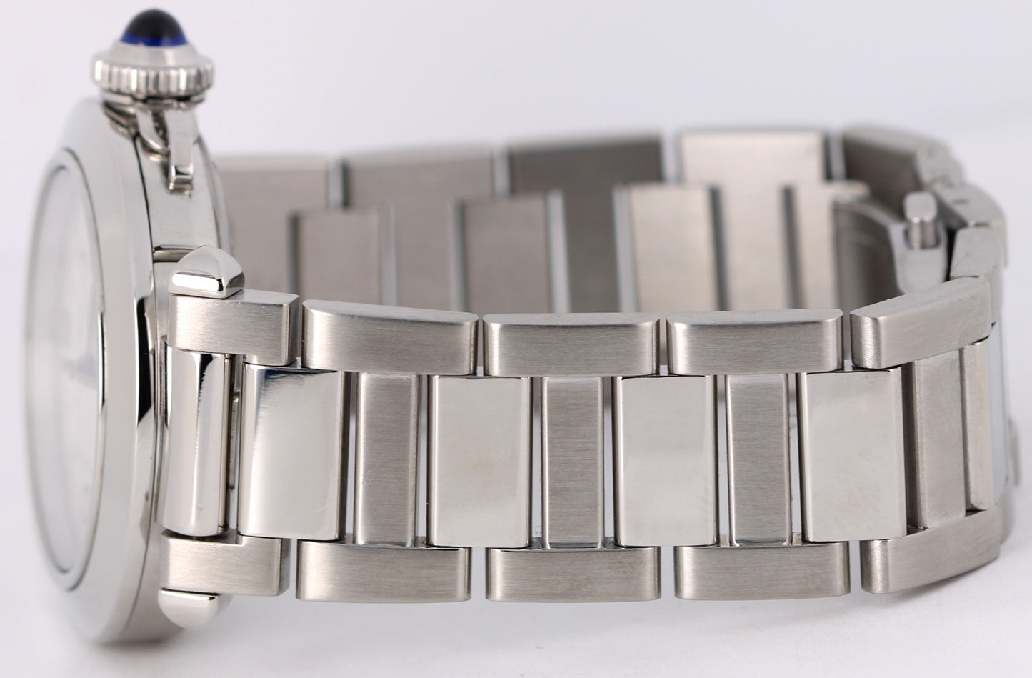 Cartier Pasha Stainless Steel White Arabic 35mm 4327 Automatic Watch