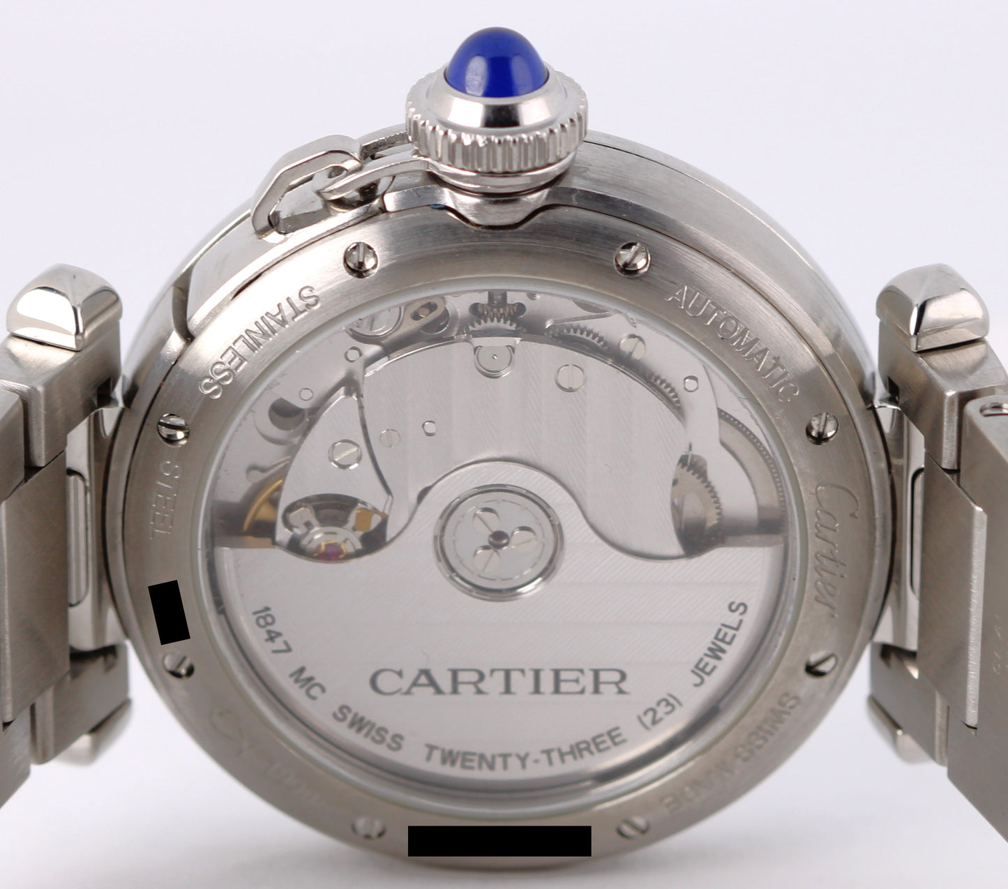 Cartier Pasha Stainless Steel White Arabic 35mm 4327 Automatic Watch