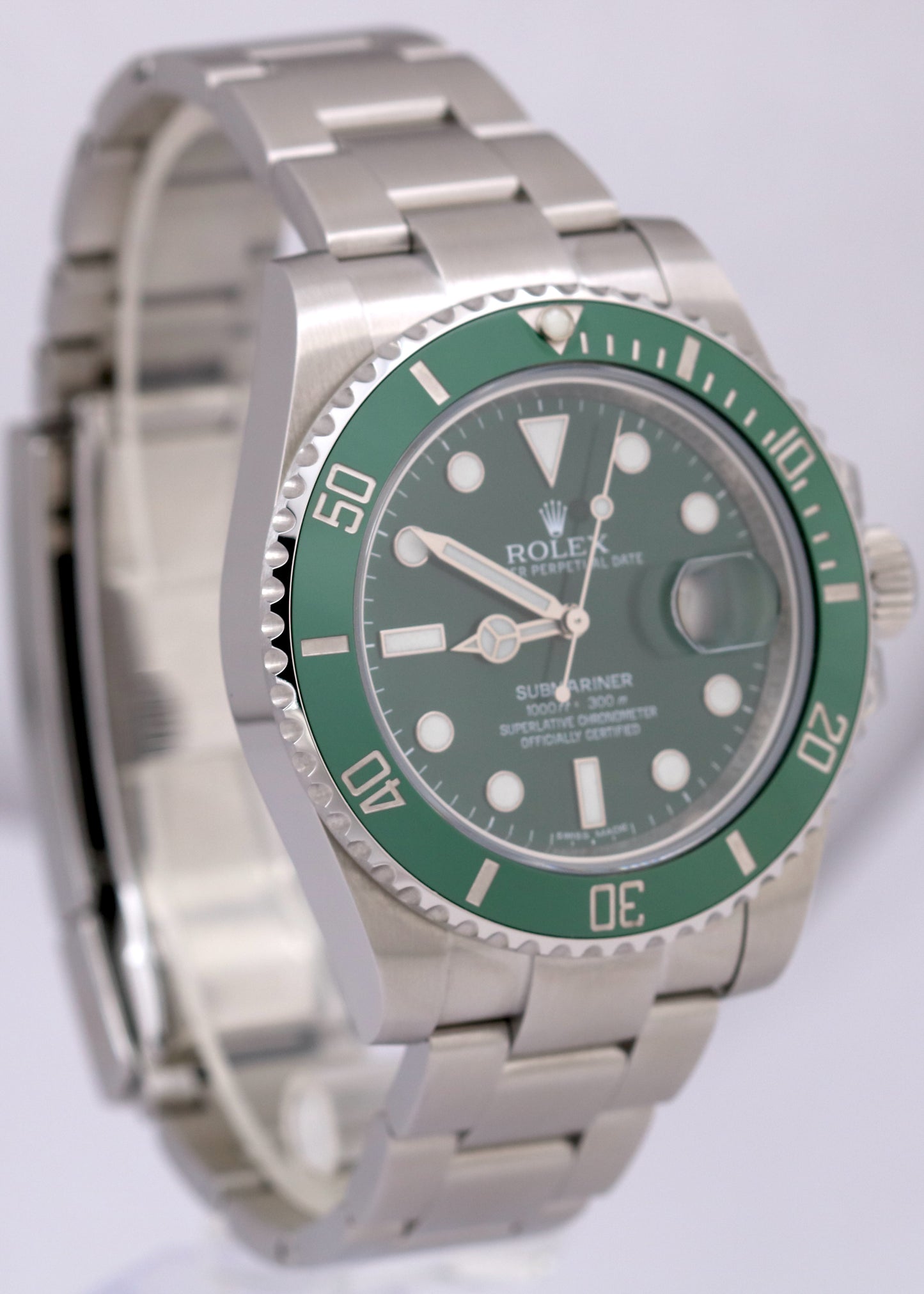 2024 CPO PAPERS Rolex Submariner HULK Ceramic Steel Green 40mm 116610 LV BOX