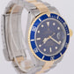 Rolex Submariner Date 18K Yellow Gold Stainless Steel Blue 40mm 16803 Watch