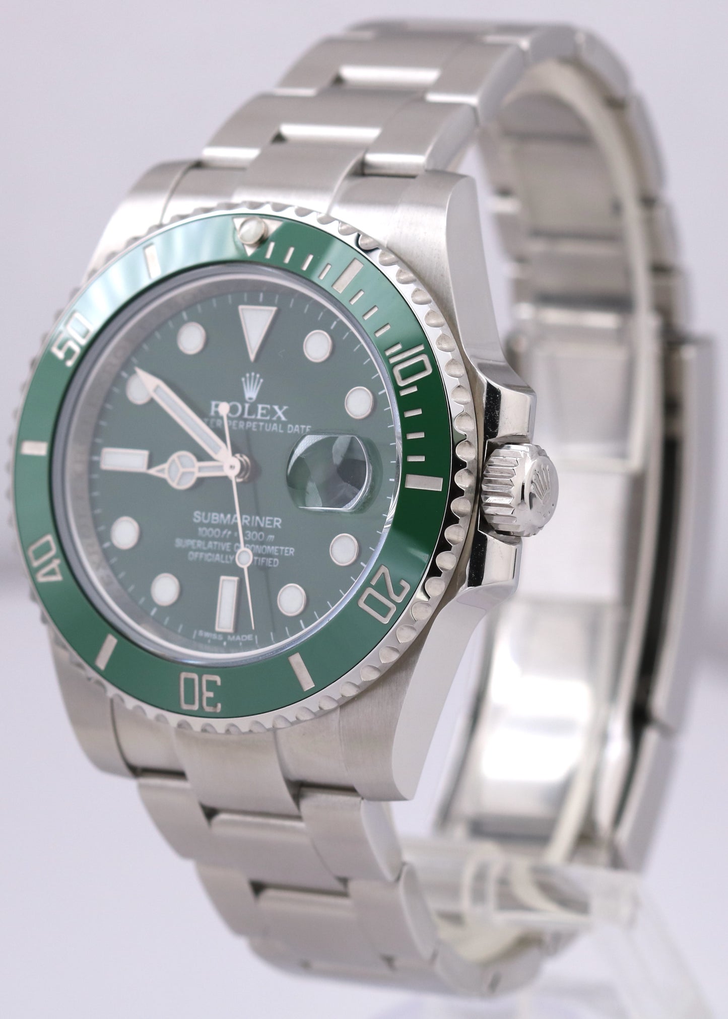 2024 CPO PAPERS Rolex Submariner HULK Ceramic Steel Green 40mm 116610 LV BOX