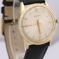 VINTAGE Rolex 7002 35mm 14K Yellow Gold Filled Silver Leather Presentation Watch