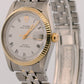 VINTAGE 1960 Tudor Prince Oysterdate WHITE ROMAN 34mm Gold Stainless Steel 74033