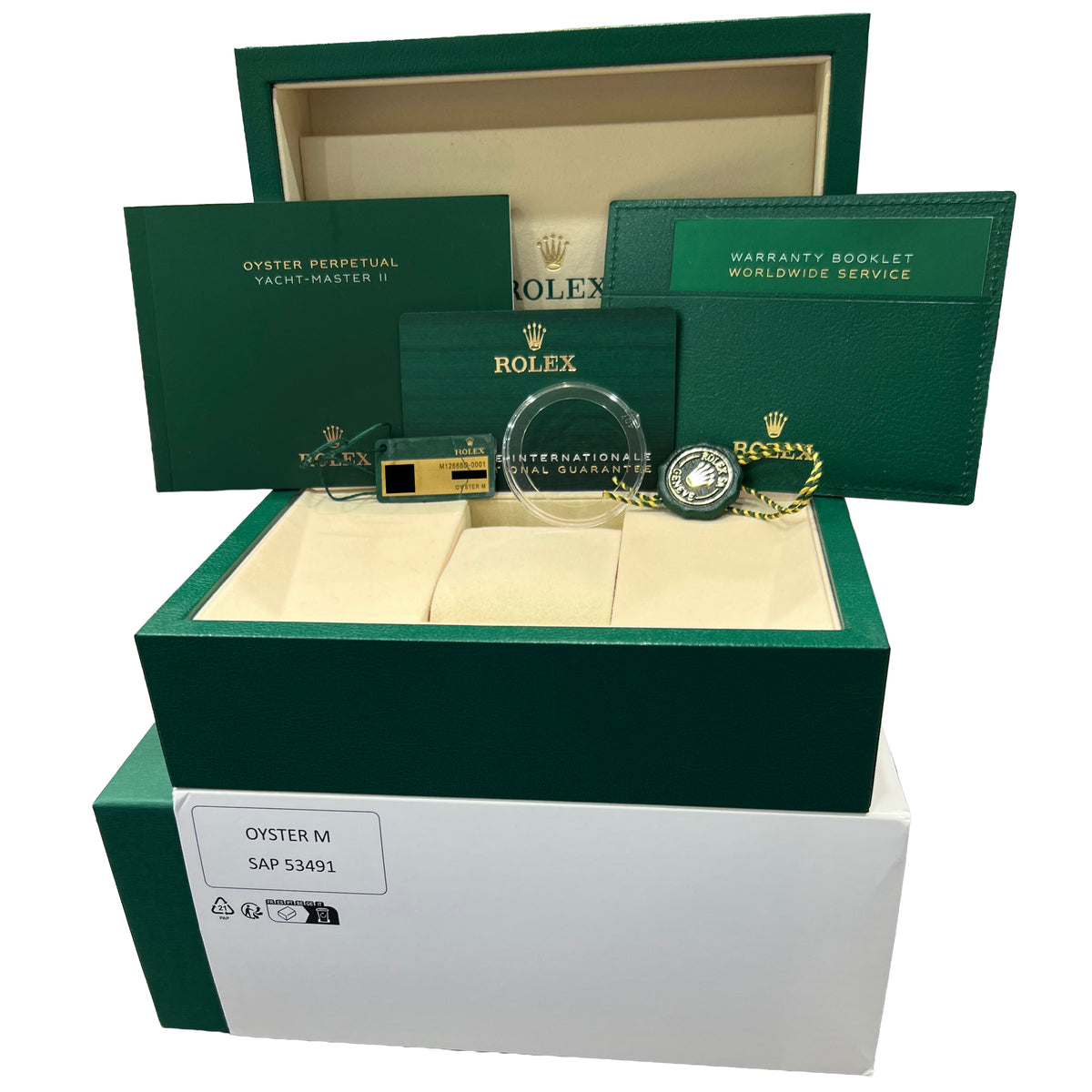 2026 Rolex Yacht-Master II 126680 White Stainless Steel 44mm Watch Box Papers