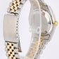 Rolex Date Two-Tone 18k Yellow Gold Steel White Roman 34mm 15223 Jubilee Watch