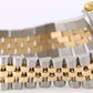 Rolex Date Two-Tone 18k Yellow Gold Steel White Roman 34mm 15223 Jubilee Watch