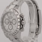 2016 PAPERS Rolex Daytona Cosmograph WHITE Steel RANDOM SERIAL 40mm 116520 BOX