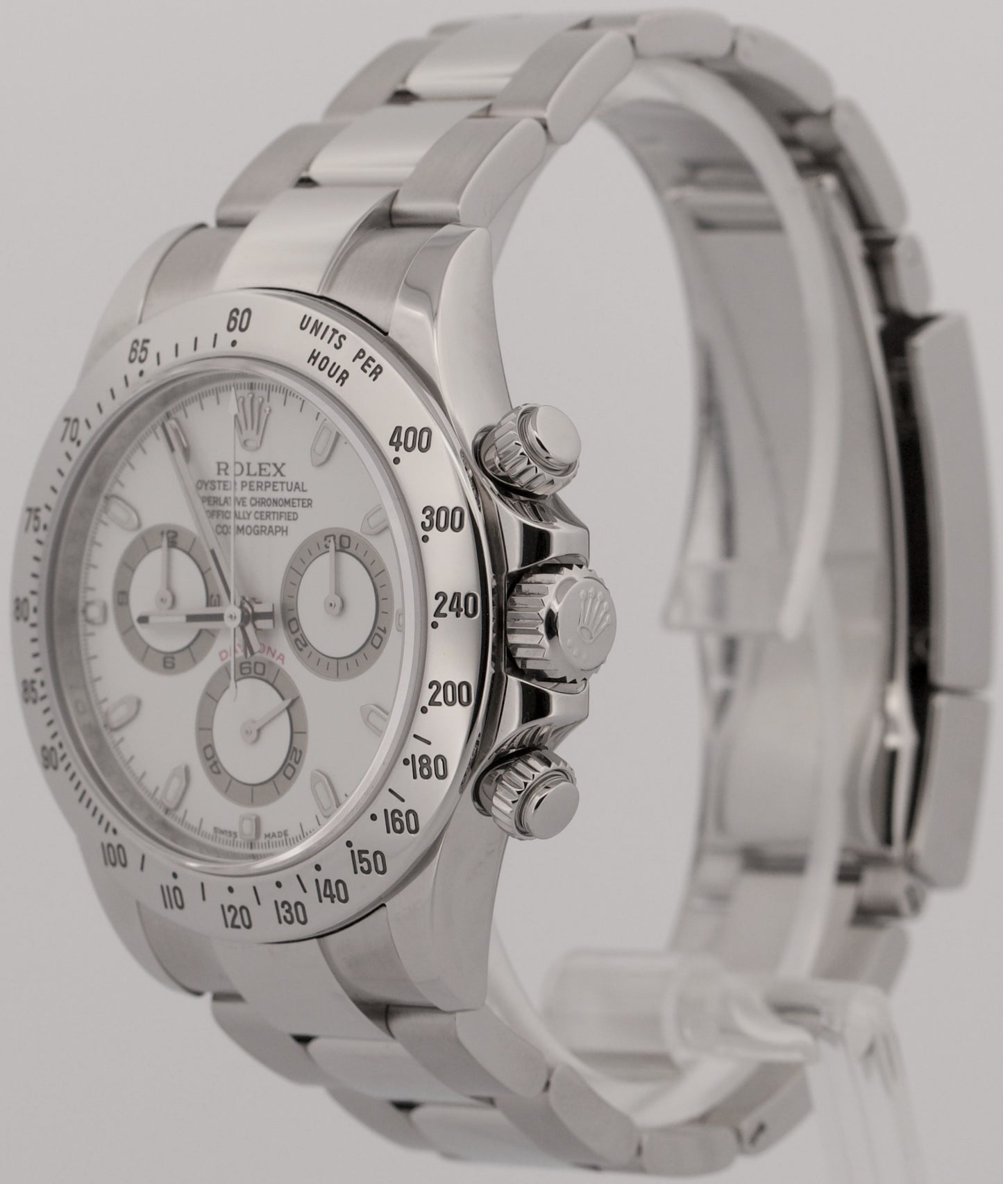 2016 PAPERS Rolex Daytona Cosmograph WHITE Steel RANDOM SERIAL 40mm 116520 BOX