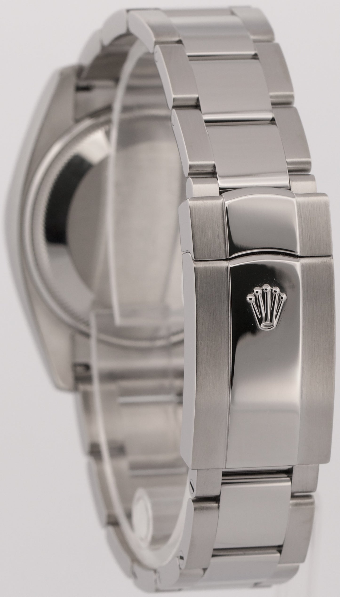 2020 PAPERS Rolex Oyster Perpetual Date Steel BLUE Smooth 34mm 115200 Watch BOX