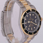 2008 PAPERS Rolex Submariner 40mm Black Two-Tone NO-HOLES Gold 16613 Watch BOX