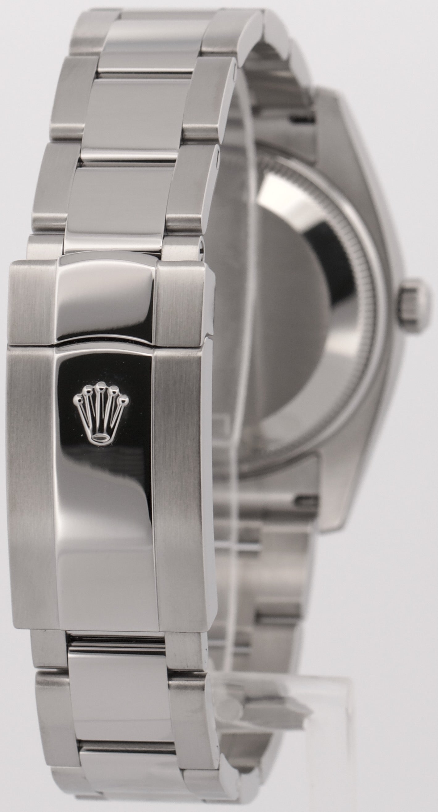 2020 PAPERS Rolex Oyster Perpetual Date Steel BLUE Smooth 34mm 115200 Watch BOX