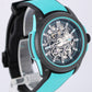 Norqain Independence Wild One Skeleton Turquoise Carbon 42mm NNQ3000 Watch BOX