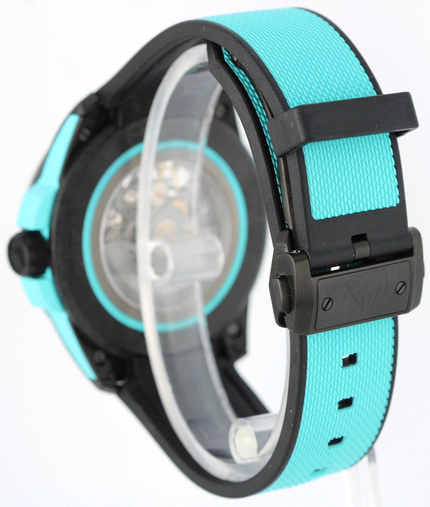 Norqain Independence Wild One Skeleton Turquoise Carbon 42mm NNQ3000 Watch BOX