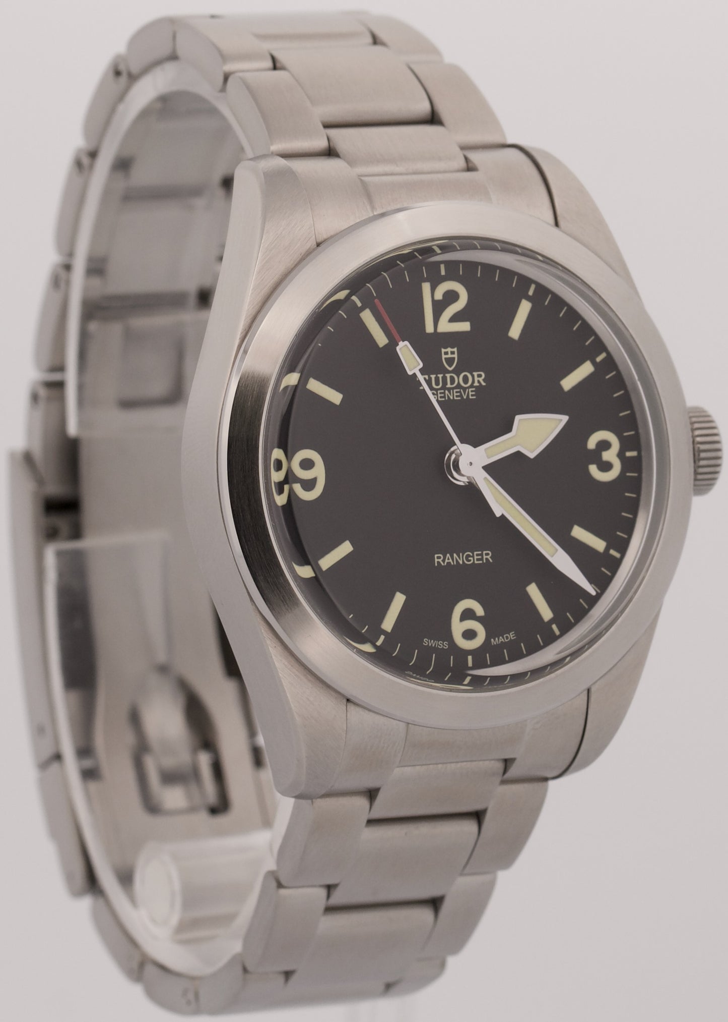 2024 Tudor Ranger 39mm Black Arabic Stainless Automatic Watch 79950 Box Papers