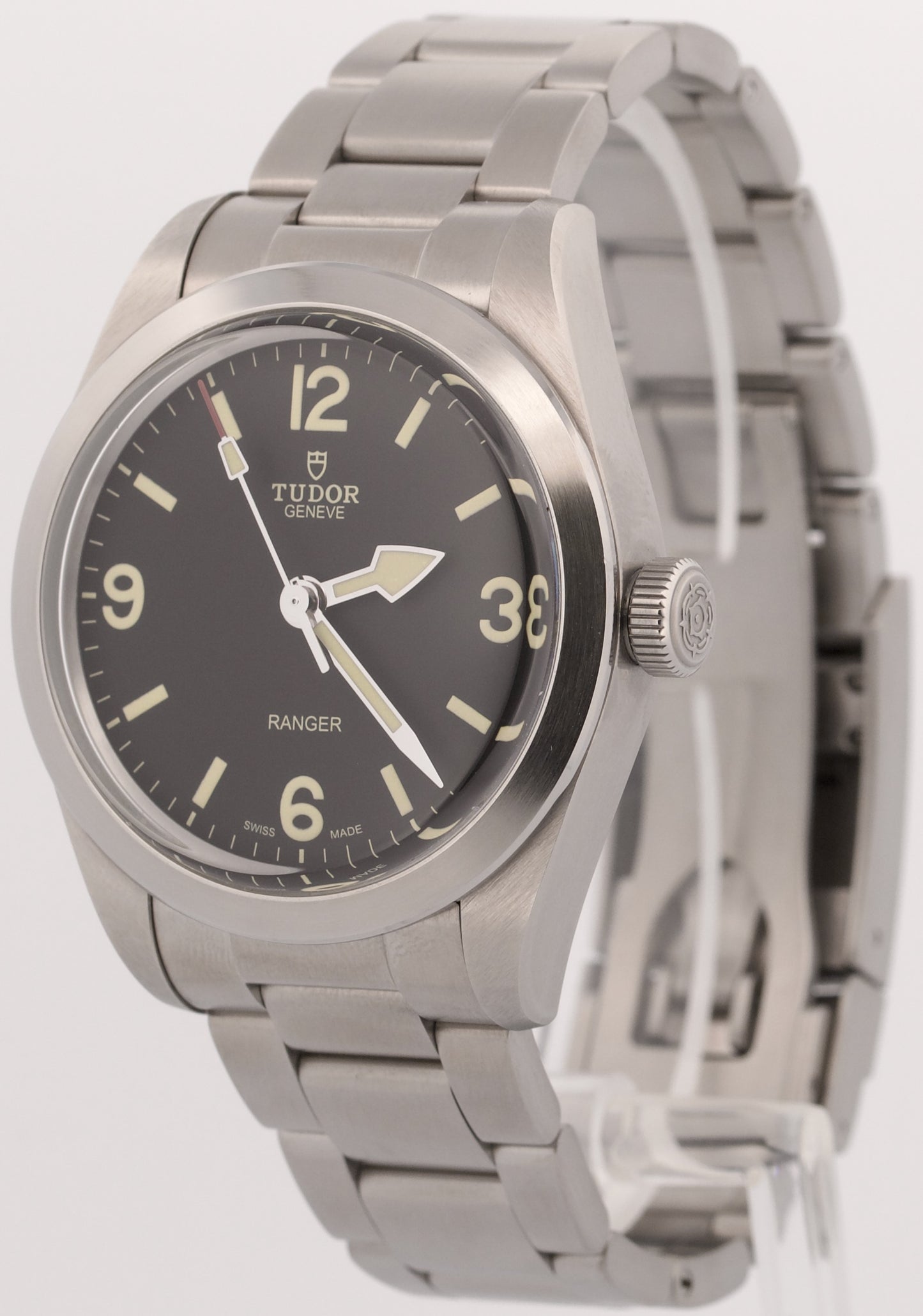 2024 Tudor Ranger 39mm Black Arabic Stainless Automatic Watch 79950 Box Papers