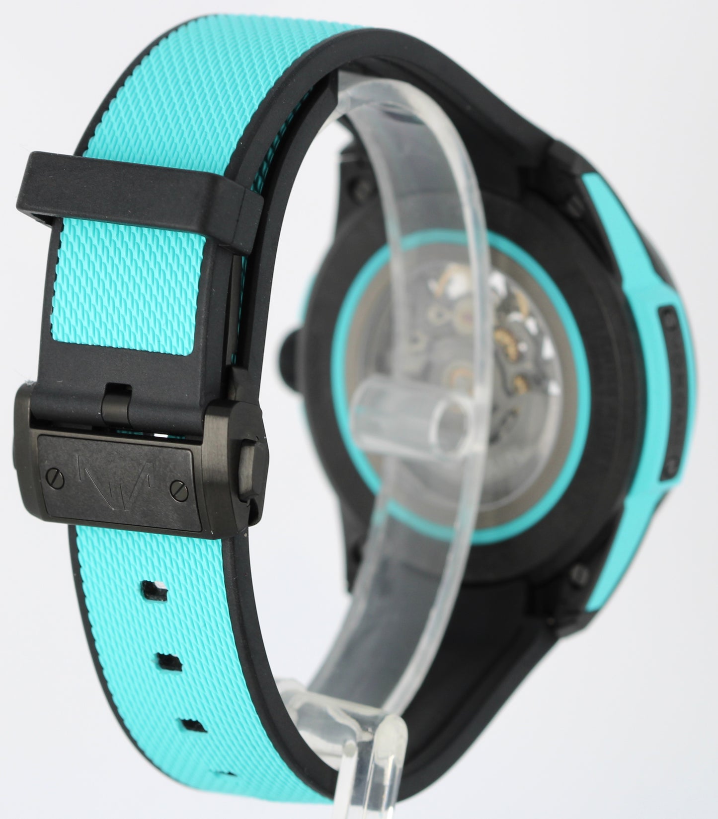 Norqain Independence Wild One Skeleton Turquoise Carbon 42mm NNQ3000 Watch BOX