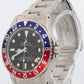 VINTAGE 1978 Rolex GMT-Master Red Blue PEPSI Black Oyster Steel 40mm 1675 Watch