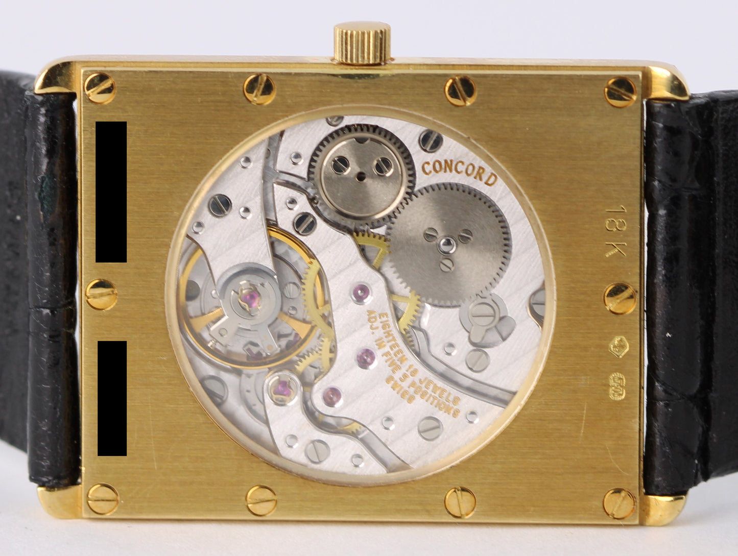 Concord Delirium 90th Anniversary 18k Gold White Roman 24.5mm 50.55.619 Watch