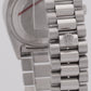 Rolex Day-Date President Silver FACTORY DIAMOND BEZEL 36mm 950 Platinum 18046