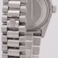 Rolex Day-Date President Silver FACTORY DIAMOND BEZEL 36mm 950 Platinum 18046