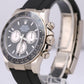 MINT 2024 Rolex Daytona BLACK 18K White Gold OYSTERFLEX 40mm 126519 LN Watch BOX