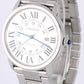 Cartier Ronde Solo PAPERS Steel Silver Roman Numeral 42mm W6701011 Watch BOX
