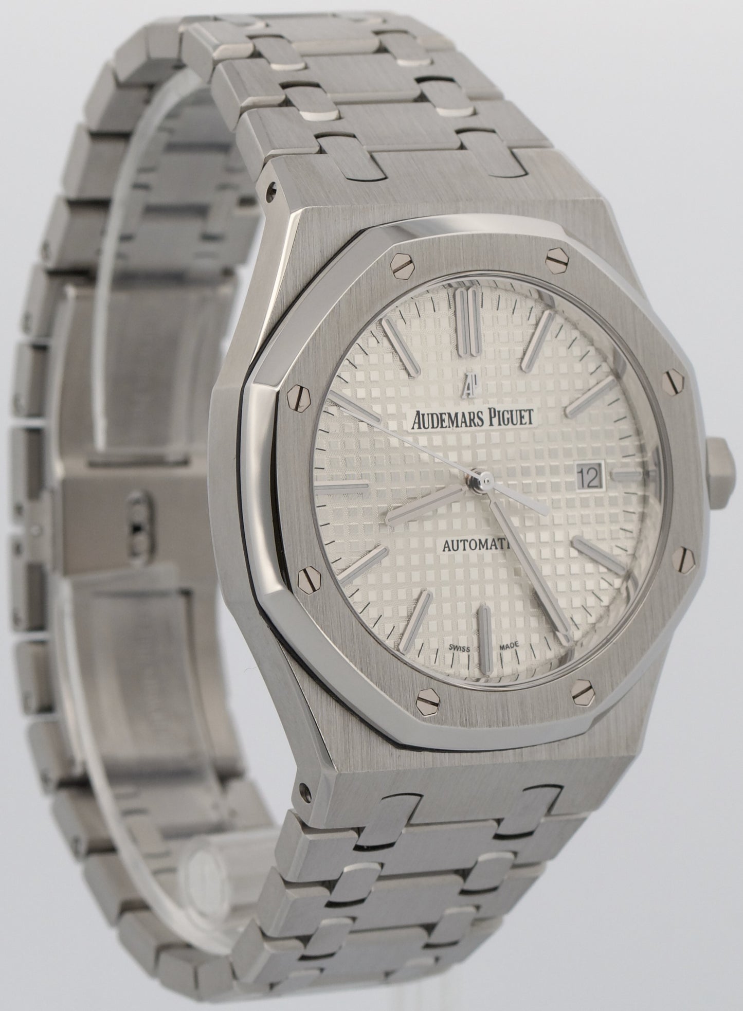 Audemars Piguet Royal Oak WHITE Stainless Steel 41mm Watch 15400ST.OO.1220ST.02