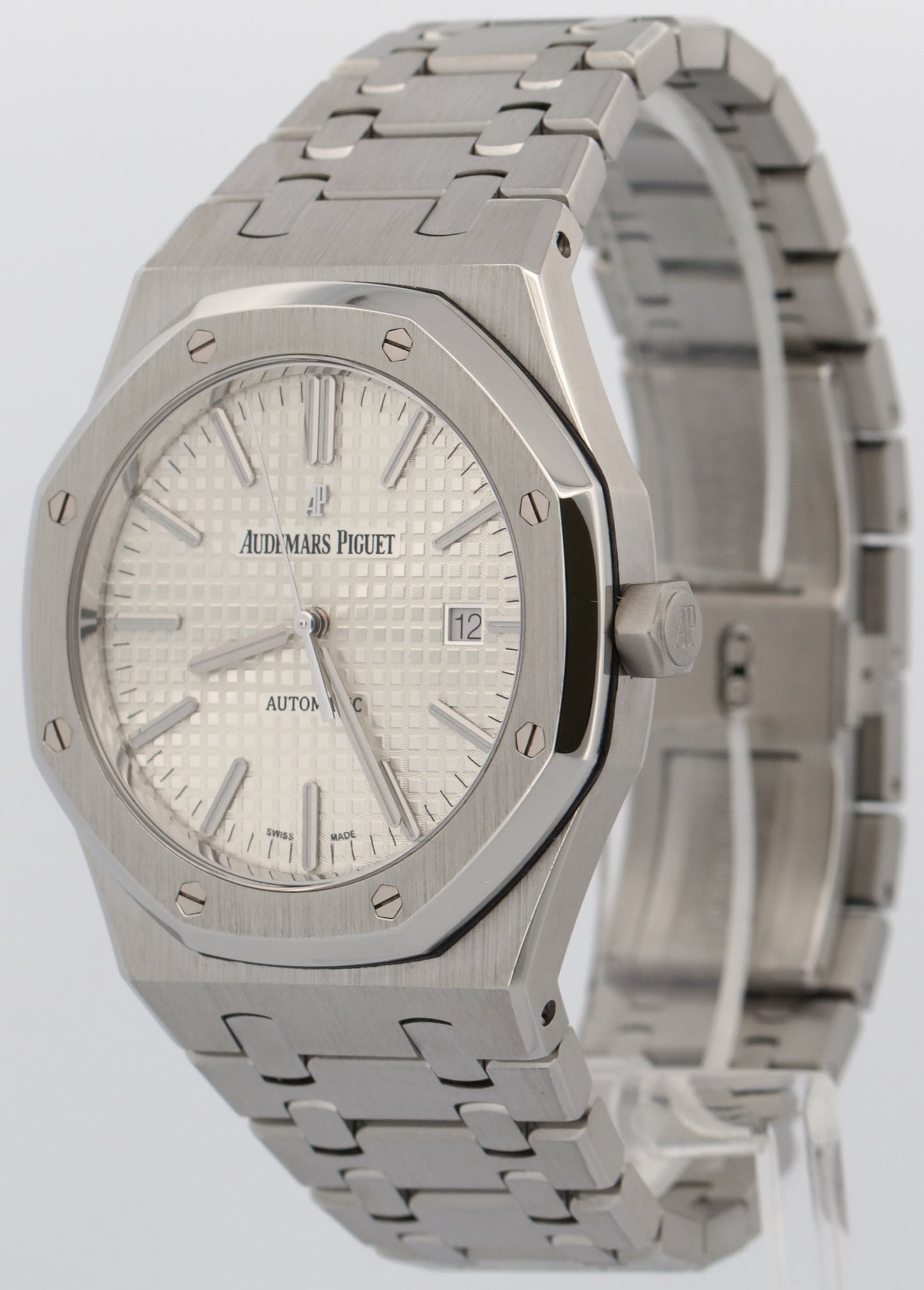 Audemars Piguet Royal Oak WHITE Stainless Steel 41mm Watch 15400ST.OO.1220ST.02