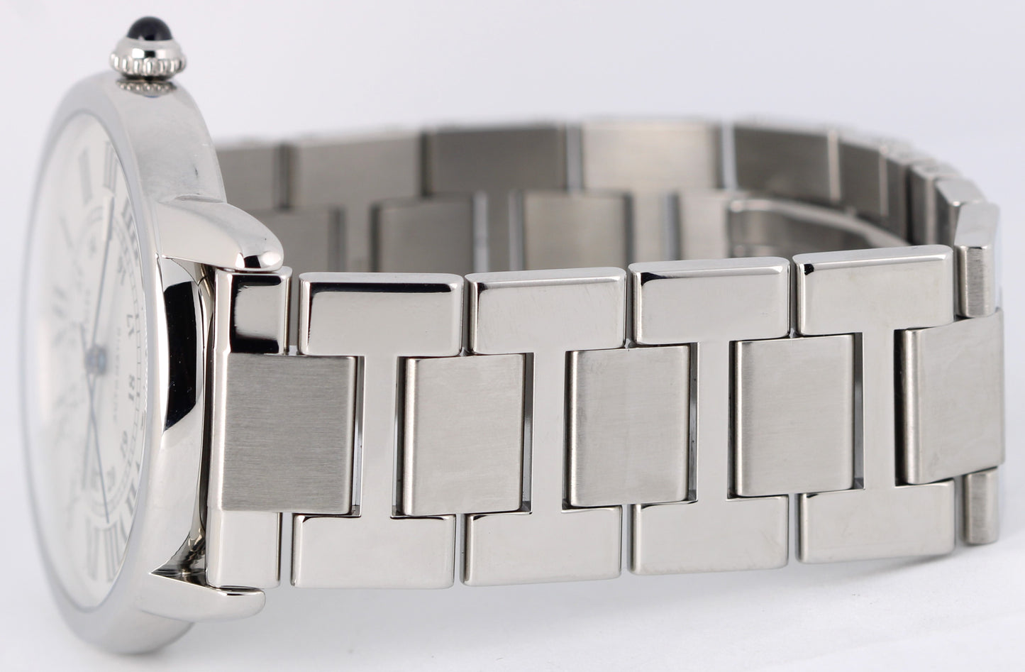 Cartier Ronde Solo PAPERS Steel Silver Roman Numeral 42mm W6701011 Watch BOX