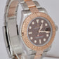 2021 NEW CARD Rolex Yacht-Master 18K Rose Gold Brown Chocolate 40mm 126621 B+P