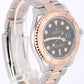 Rolex Yacht-Master Two-Tone 18k Rose Gold Steel Black 40mm 126621 Watch